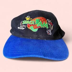 Vintage space jam snapback hat